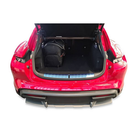 Reistassen Set 5-delig PORSCHE TAYCAN TURISMO 2021+ Op Maat Auto Interieur Kofferbak Organizer Accessoires