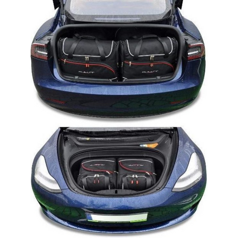 Tesla Model 3 Bespoke Trunk en Frunk Reistassen Set 7-delig Auto Interieur Organizer Accessoires