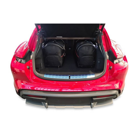 Reistassen Set 5-delig PORSCHE TAYCAN TURISMO 2021+ Op Maat Auto Interieur Kofferbak Organizer Accessoires