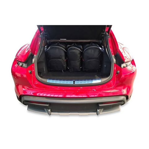 Reistassen Set 5-delig PORSCHE TAYCAN TURISMO 2021+ Op Maat Auto Interieur Kofferbak Organizer Accessoires