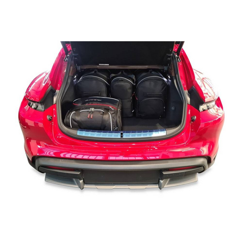 Reistassen Set 5-delig PORSCHE TAYCAN TURISMO 2021+ Op Maat Auto Interieur Kofferbak Organizer Accessoires