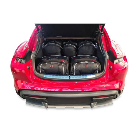 Reistassen Set 5-delig PORSCHE TAYCAN TURISMO 2021+ Op Maat Auto Interieur Kofferbak Organizer Accessoires