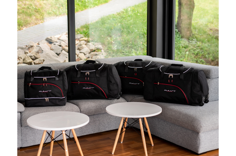 Audi A4 Avant 2004-2008 Reistassen Set 5-delig Kofferbak Weekendtas Auto Op Maat Gemaakt Car Bags