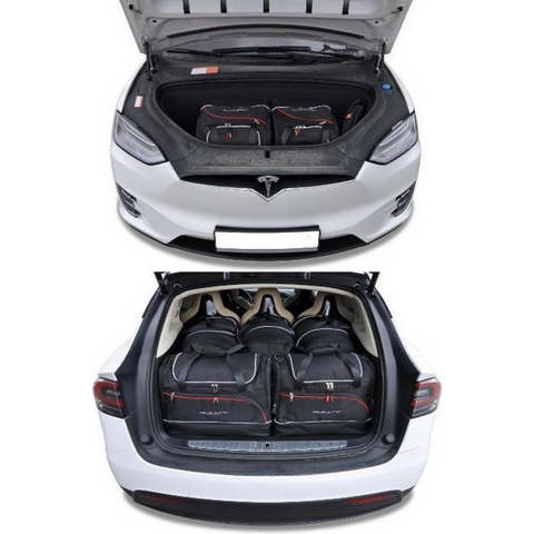 Tesla Model X 2016+ Trunk en Frunk Reistassen 9-delig Organizer Weekendtassen Interieur Accessoires