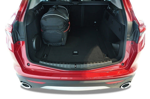 Alfa Romeo Stelvio 2017+ Reistassen Set 5-delig  Kofferbak Trunk Weekendtassen Auto Op Maat Gemaakt Car Bags