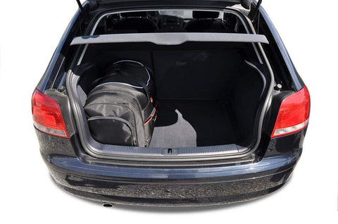 Audi A3 2003-2013 Reistassen Set 3-delig Kofferbak Trunk Weekendtassen Auto Op Maat Gemaakt Car Bag