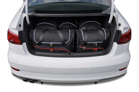 Audi A3 Limousine 2013+ Reistassen Set 5-delig Kofferbak Trunk Weekendtassen Auto Op Maat Gemaakt toegevoegd
