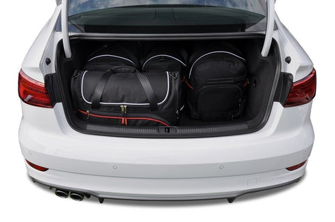 Audi A3 Limousine 2013+ Reistassen Set 5-delig Kofferbak Trunk Weekendtassen Auto Op Maat Gemaakt toegevoegd