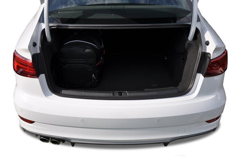Audi A3 Limousine 2013+ Reistassen Set 5-delig Kofferbak Trunk Weekendtassen Auto Op Maat Gemaakt toegevoegd