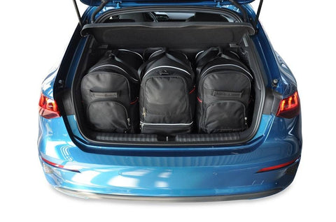 Audi A3 Sportback 2020+ Reistassen Set 3-delig Kofferbak Trunk Weekendtassen Auto Op Maat Gemaakt