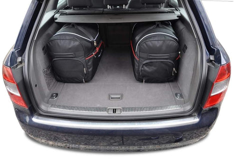 Audi A4 Avant 2001-2004 Reistassen Set 5-delig Kofferbak Weekendtas Auto Op Maat Gemaakt Car Bags