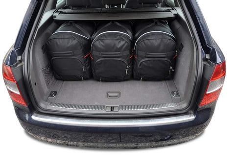Audi A4 Avant 2001-2004 Reistassen Set 5-delig Kofferbak Weekendtas Auto Op Maat Gemaakt Car Bags
