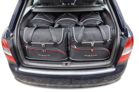 Audi A4 Avant 2001-2004 Reistassen Set 5-delig Kofferbak Weekendtas Auto Op Maat Gemaakt Car Bags