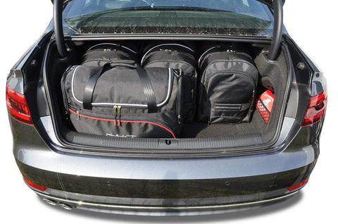 Audi A4 Limousine 2015+ Reistassen Set 5-delig Kofferbak Trunk Auto Op Maat Gemaakt Car Bags