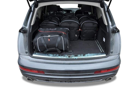 Audi Q7 2005-2015 Reistassen Set 5-delig Kofferbak Trunk Weekendtassen Auto Op Maat Gemaakt Car Bag