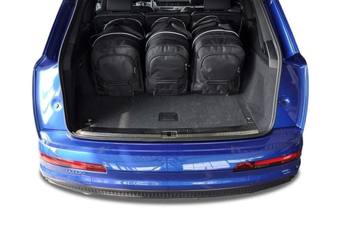 Audi Q7 2015+ Reistassen Set 5-delig Kofferbak Trunk Weekendtassen Auto Op Maat Gemaakt Car Bags