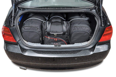 BMW 3 Serie Limousine 2004-2013 Reistassen Set 4-delig Kofferbak Trunk Weekendtassen Auto Car Bags