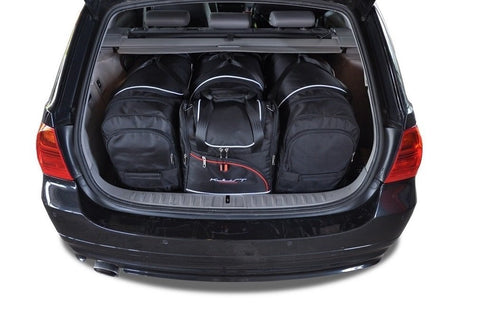 BMW 3 Serie Touring 2005-2013 Reistassen Set 4-delig Kofferbak Trunk Weekendtassen Auto Car Bags