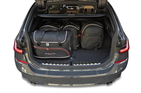 BMW 3 Serie Touring 2019+ Reistassen Set 5-delig Kofferbak Weekendtassen Auto Maat Gemaakt Car Bags