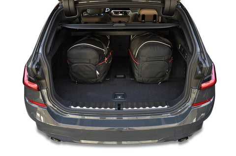 BMW 3 Serie Touring 2019+ Reistassen Set 5-delig Kofferbak Weekendtassen Auto Maat Gemaakt Car Bags
