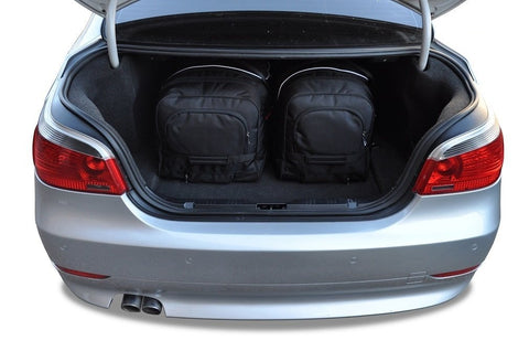 BMW 5 Serie Limousine 2003-2010 Reistassen Set 4-delig Kofferbak Trunk Weekendtassen Auto Car Bags