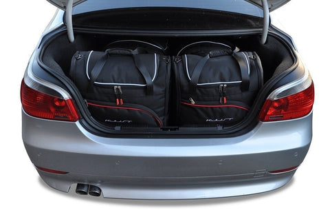 BMW 5 Serie Limousine 2003-2010 Reistassen Set 4-delig Kofferbak Trunk Weekendtassen Auto Car Bags