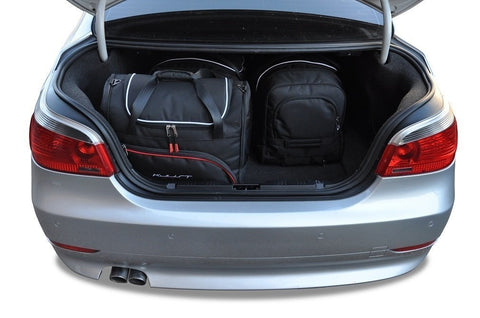 BMW 5 Serie Limousine 2003-2010 Reistassen Set 4-delig Kofferbak Trunk Weekendtassen Auto Car Bags