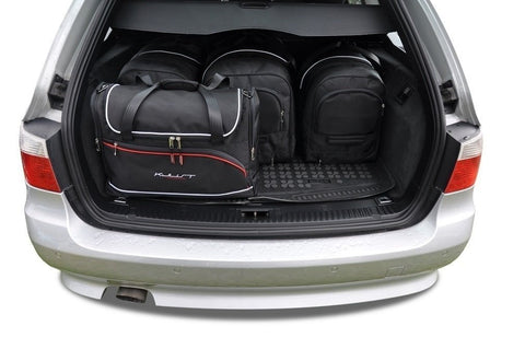 BMW 5 Serie Touring 2003-2010 Reistassen Set 5-delig Weekendtassen Auto Op Maat Gemaakt Car Bags