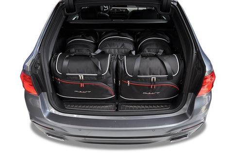 BMW 5 Serie Touring 2017+ Reistassen Set 5-delig Trunk Weekendtassen Auto Op Maat Gemaakt Car Bags