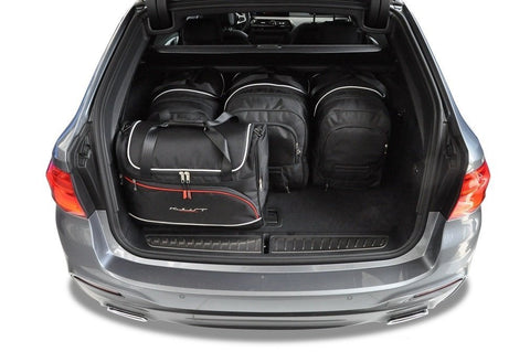BMW 5 Serie Touring 2017+ Reistassen Set 5-delig Trunk Weekendtassen Auto Op Maat Gemaakt Car Bags