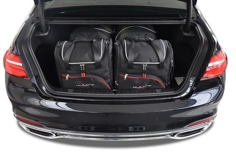 BMW 7 Serie 2015+ Reistassen Set 4-delig Kofferbak Weekendtassen Auto Op Maat Gemaakt Car Bags