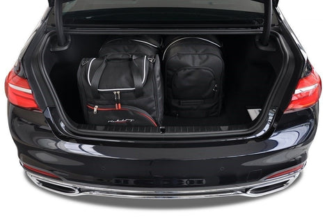 BMW 7 Serie 2015+ Reistassen Set 4-delig Kofferbak Weekendtassen Auto Op Maat Gemaakt Car Bags