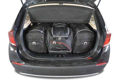 BMW X1 2009-2015 Reistassen Set 4-delig Kofferbak Trunk Weekendtassen Auto Op Maat Gemaakt Car Bags
