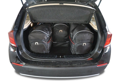 BMW X1 2009-2015 Reistassen Set 4-delig Kofferbak Trunk Weekendtassen Auto Op Maat Gemaakt Car Bags
