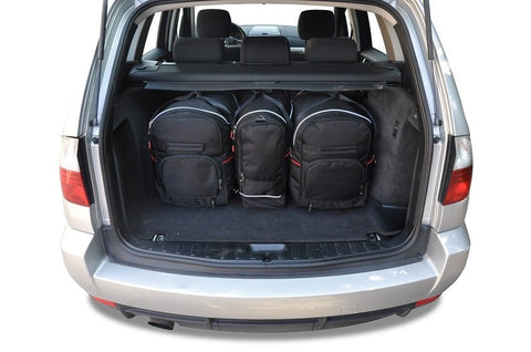 BMW X3 2003-2010 Reistassen Set 5-delig Kofferbak Trunk Weekendtassen Auto Op Maat Gemaakt Car Bags