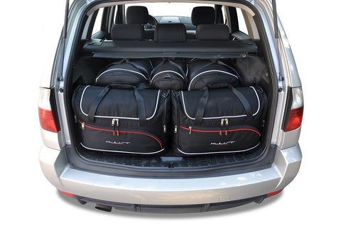BMW X3 2003-2010 Reistassen Set 5-delig Kofferbak Trunk Weekendtassen Auto Op Maat Gemaakt Car Bags