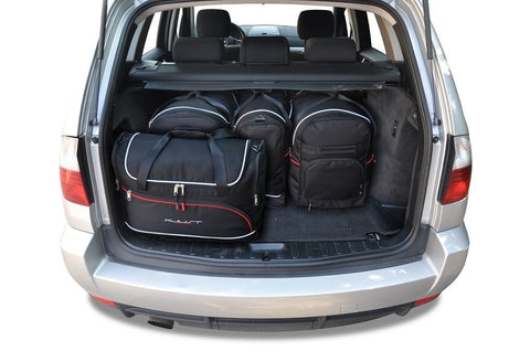 BMW X3 2003-2010 Reistassen Set 5-delig Kofferbak Trunk Weekendtassen Auto Op Maat Gemaakt Car Bags