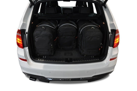 BMW X3 2010-2017 Reistassen Set 4-delig Kofferbak Trunk Weekendtassen Auto Op Maat Gemaakt Car Bags