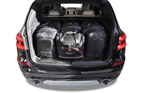BMW X3 2017+ Reistassen Set 4-delig Kofferbak Trunk Weekendtassen Auto Op Maat Gemaakt Car Bags
