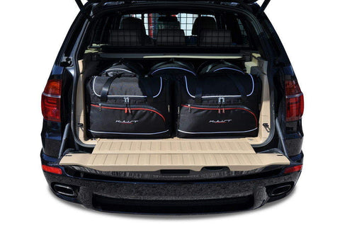 BMW X5 2006-2013 Reistassen Set 5-delig Kofferbak Trunk Weekendtassen Auto Op Maat Gemaakt Car Bags