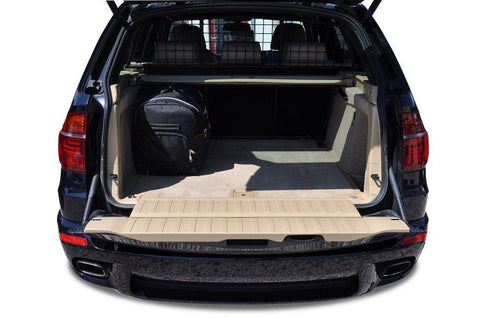 BMW X5 2006-2013 Reistassen Set 5-delig Kofferbak Trunk Weekendtassen Auto Op Maat Gemaakt Car Bags