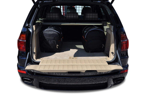 BMW X5 2006-2013 Reistassen Set 5-delig Kofferbak Trunk Weekendtassen Auto Op Maat Gemaakt Car Bags