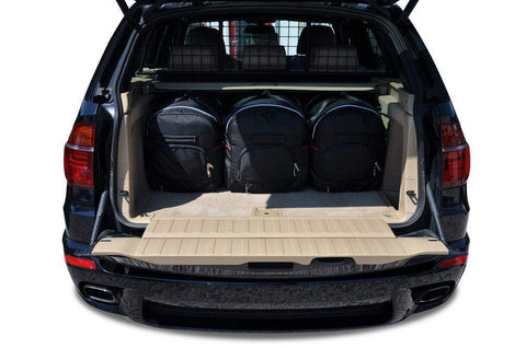 BMW X5 2006-2013 Reistassen Set 5-delig Kofferbak Trunk Weekendtassen Auto Op Maat Gemaakt Car Bags