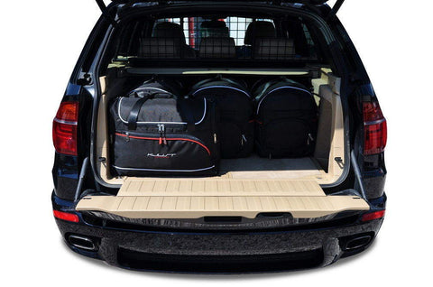 BMW X5 2006-2013 Reistassen Set 5-delig Kofferbak Trunk Weekendtassen Auto Op Maat Gemaakt Car Bags