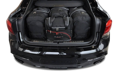 BMW X6 2014-2019 Reistassen Set 4-delig Kofferbak Trunk Weekendtassen Auto Op Maat Gemaakt Car Bags