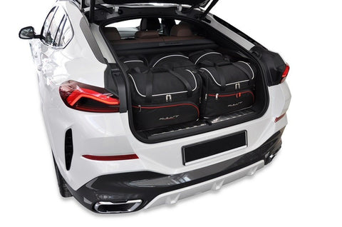 BMW X6 2019+ Reistassen Set 5-delig Kofferbak Trunk Weekendtassen Auto Op Maat Gemaakt Car Bags