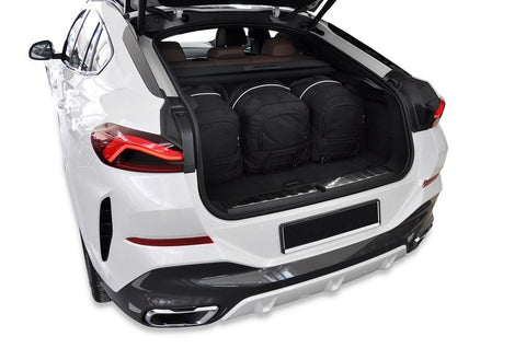 BMW X6 2019+ Reistassen Set 5-delig Kofferbak Trunk Weekendtassen Auto Op Maat Gemaakt Car Bags