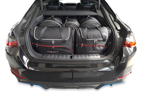 🧳 Op maat gemaakte 5-delige Reistassen Set voor BMW i4 GRAN COUPE 2021+ met 2 trolleys, 3 handbagagetassen, 30% extra bagageruimte. Zorgeloos reizen, gratis verzending NL & BE! 🚗✈️