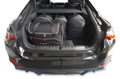 🧳 Op maat gemaakte 5-delige Reistassen Set voor BMW i4 GRAN COUPE 2021+ met 2 trolleys, 3 handbagagetassen, 30% extra bagageruimte. Zorgeloos reizen, gratis verzending NL & BE! 🚗✈️