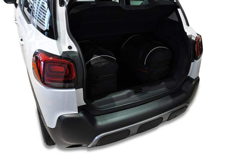 Citroën C3 Aircross 2017+ Reistassen Set 3-delig Kofferbak Weekendtassen Op Maat Gemaakt Car Bags